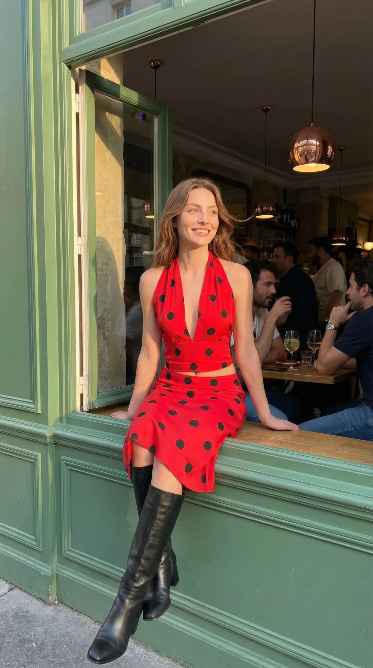 SAINT MIDI SKIRT | RED POCKA - Love McNicoll
