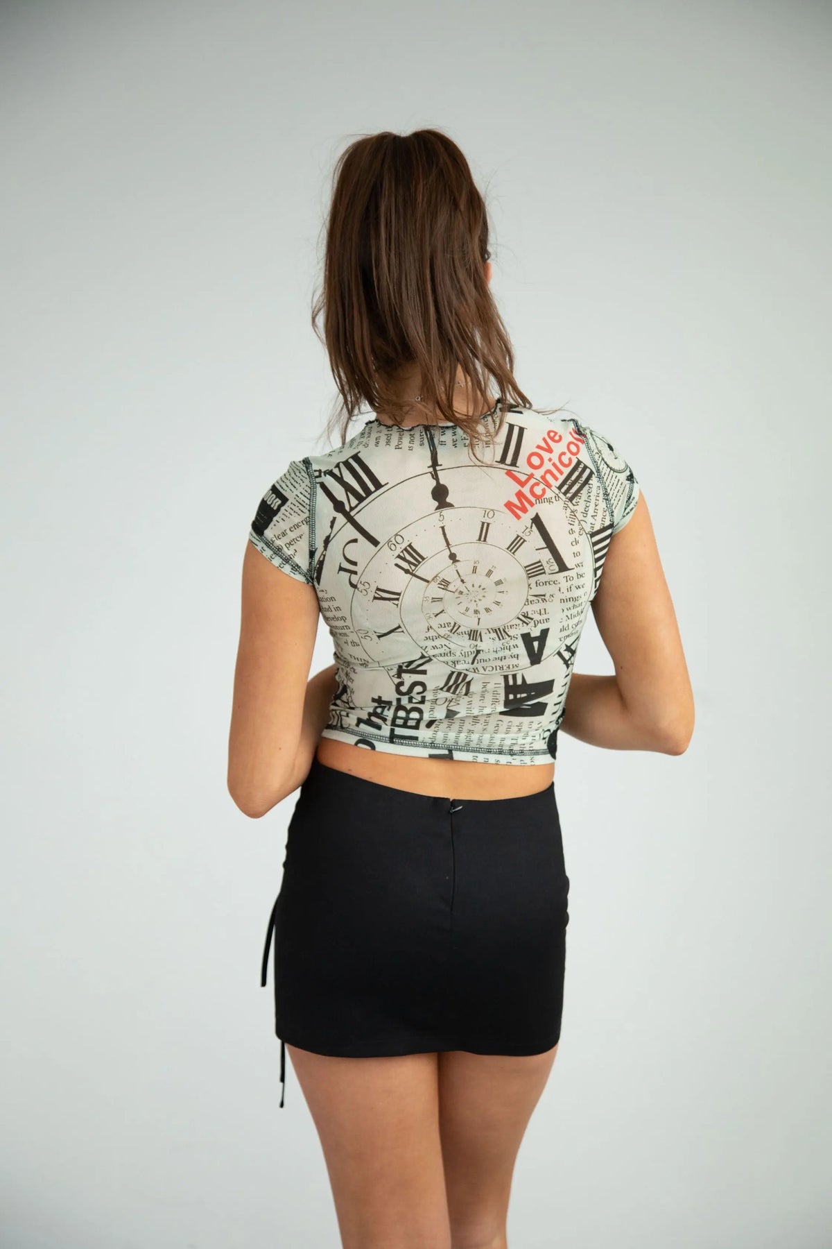 Scarlett Lace Up Skirt / Black - Love McNicoll